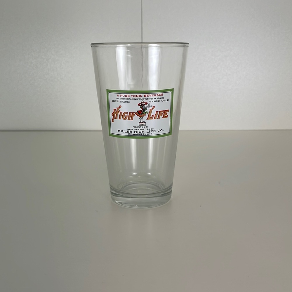 New Miller High Life Pint Glass